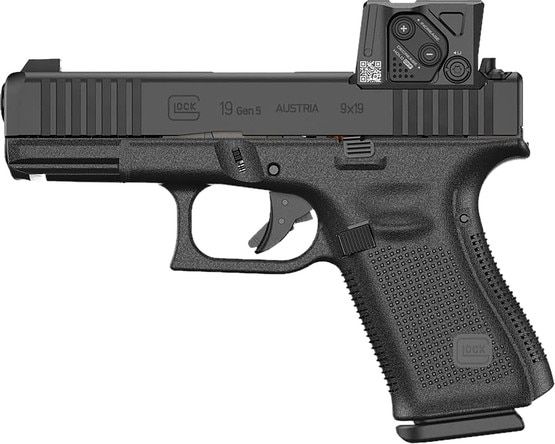 GLOCK 19 GEN 5 MOS 9mm pistol with Aimpoint COA.